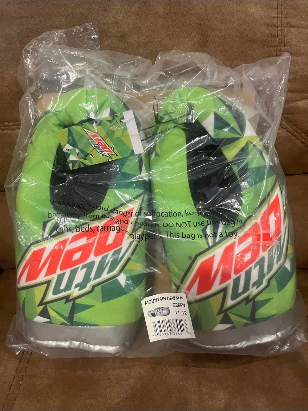 Men's Green Casual Slip-On Slippers